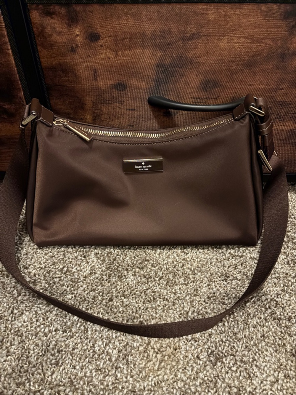 kate spade Brown Nylon Shoulder Bag